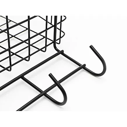 Piekarināms Metāla Grozs Organizators Plaukts uz Durvīm, 3 Āķi