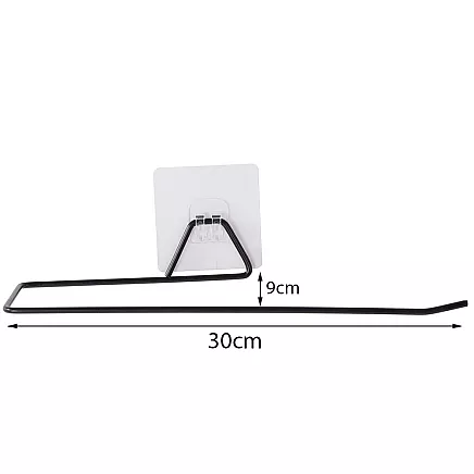 Virtuves papīra dvieļu turētājs ar piesūcekni loft stilā