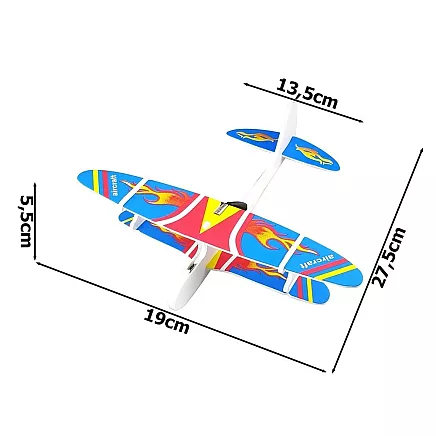 Polystyrene plane flying foam usb motor glider dart light