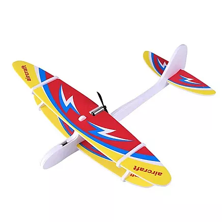 Polystyrene aeroplane flying foam usb led glider dart motor