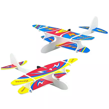 Polystyrene aeroplane flying foam usb led glider dart motor