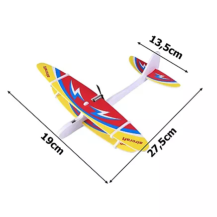 Polystyrene aeroplane flying foam usb led glider dart motor