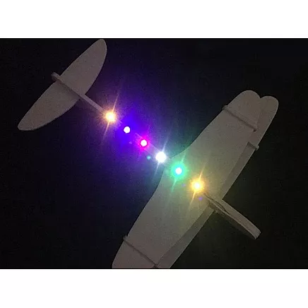 Polystyrene aeroplane flying foam usb led glider dart motor