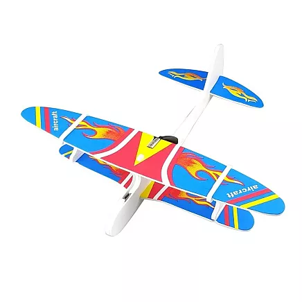 Polystyrene aeroplane flying foam usb led glider dart motor