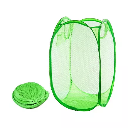 Saliekams Organizators, Grozs, Soma rotaļlietu, apģērbu glabāšanai, Zaļš (47x26x26 cm)...