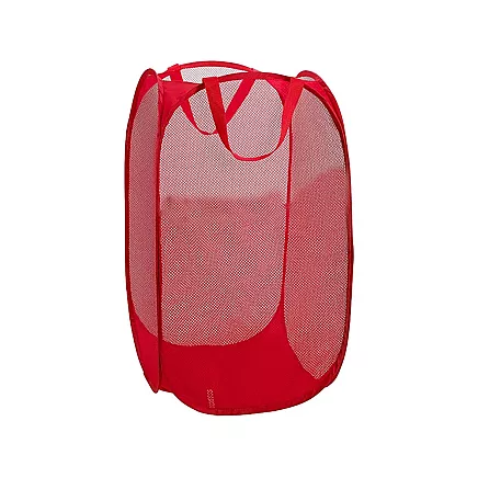 Saliekams Organizators, Grozs, Soma rotaļlietu, apģērbu glabāšanai, Sarkans (67x38x38 cm)...