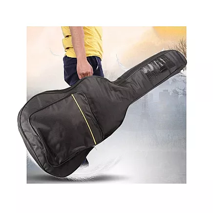 Klasiskās akustiskās ģitāras pārnēsāšanas soma ar kabatām un regulējamām siksnām,...