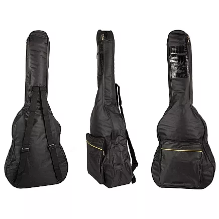 Klasiskās akustiskās ģitāras pārnēsāšanas soma ar kabatām un regulējamām siksnām,...