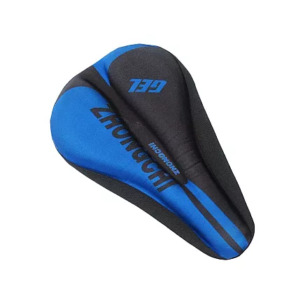 Mīksts Velosipēda Sēdekļa Silikona Pārvalks Pārklājs Ar Profilētu Vāku, Zils