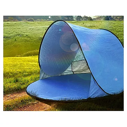 Pašsavelkoša pludmales telts ar UV aizsardzību