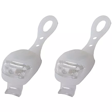 Bike light 2 led front light 2pcs silicone water resistant