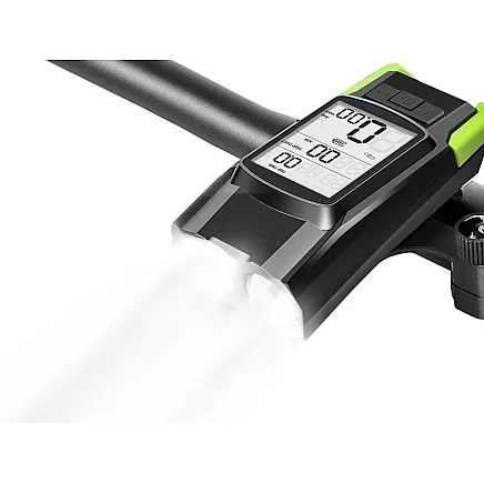 Front rear led bicycle lamp wireless counter loud horn 3in1