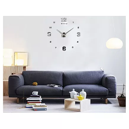 WALL CLOCK 27 SILVER (50) GAB_A