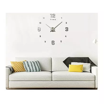 WALL CLOCK 27 SILVER (50) GAB_A