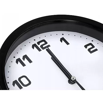 Liela Klusa Apaļa 20cm Sienas Pulkstenis