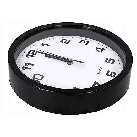 Liela Klusa Apaļa 20cm Sienas Pulkstenis