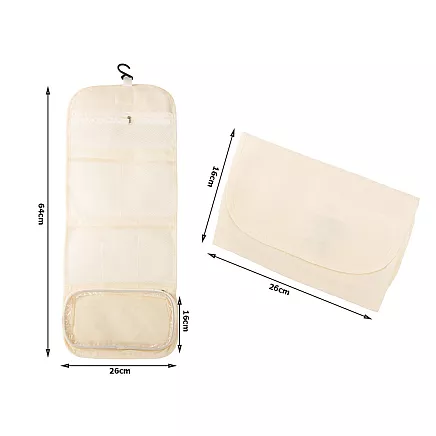 BEIGE TRAVEL COSMETIC BAG (200) GAB_A