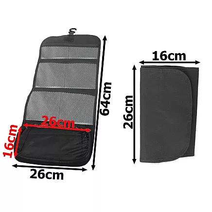 TRAVEL COSMETIC BAG BLACK (200) GAB_A