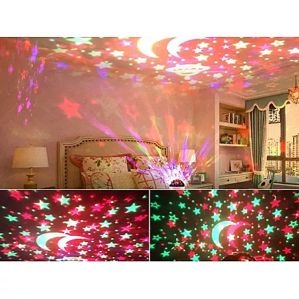 LARGE STARS PROJECTOR PINK (60) GAB_B