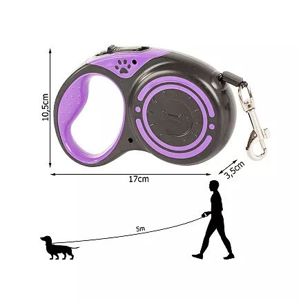 AUTOMATIC LEASH 186 5M PURPLE (108) GAB_A