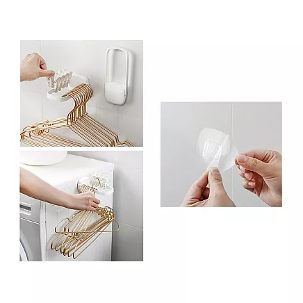 Wall bracket wall organiser double