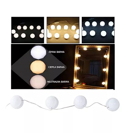 LED Spuldzes Lampas Apgaismojums Meikapa Grima Spogulim