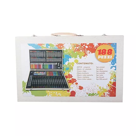 Artists set painting case 188 pcs