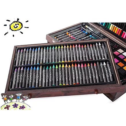 Art set for painting case wood 143