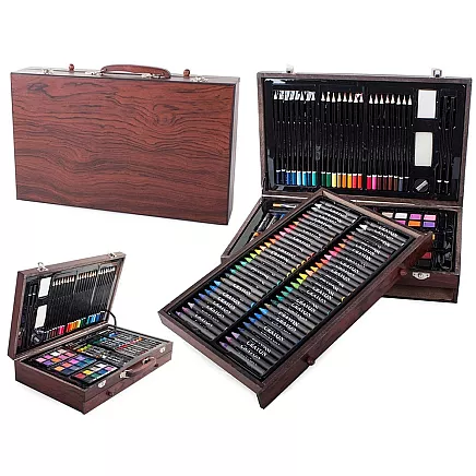 Art set for painting case wood 143