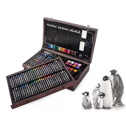 Art set for painting case wood 143