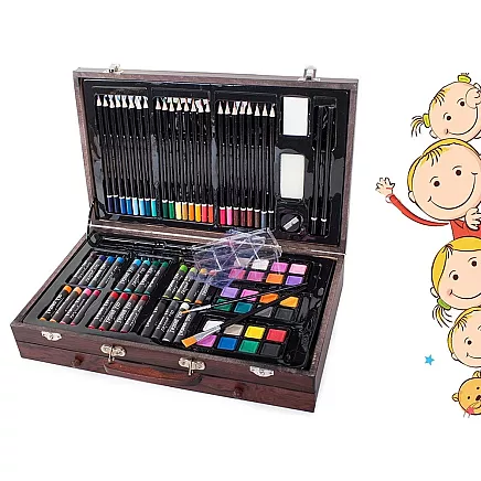 Art set for painting case wood 143