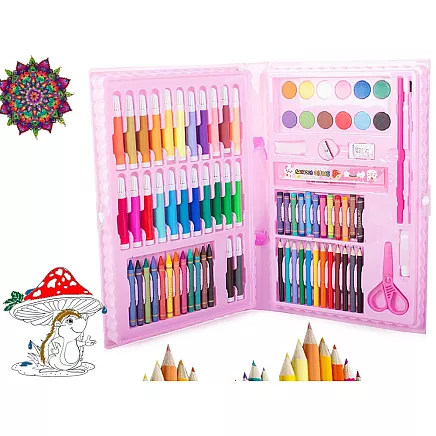 Artists set for painting in the case 86 pcs