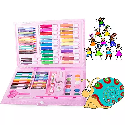 Artists set for painting in the case 86 pcs