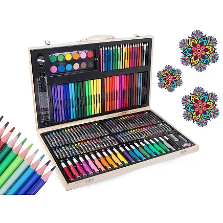 Art set for painting case wood 180