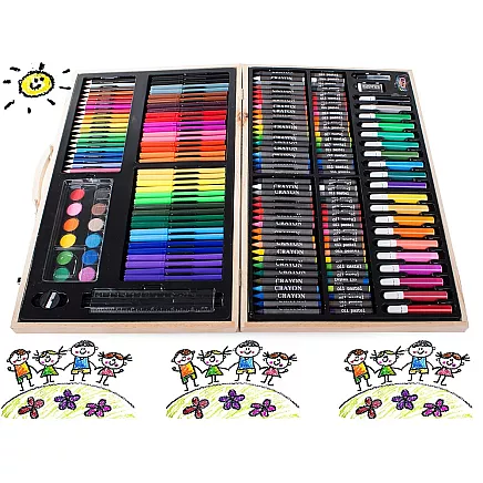 Art set for painting case wood 180