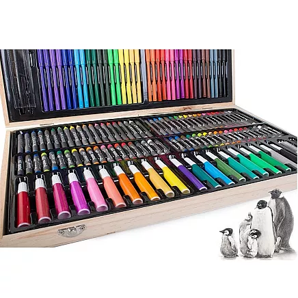 Art set for painting case wood 180