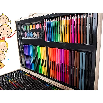 Art set for painting case wood 180