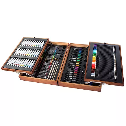 Art set painting case wood 174