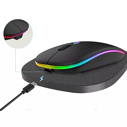 Plāns 2.4 GHz Bluetooth optiskā pele priekš PC un klēpjdatoriem