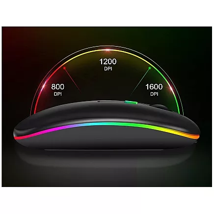 Plāns 2.4 GHz Bluetooth optiskā pele priekš PC un klēpjdatoriem