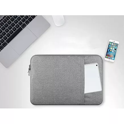 Klēpjdatora Soma Apvalks Vāciņš Maciņš 15,6, Gaiši pelēks