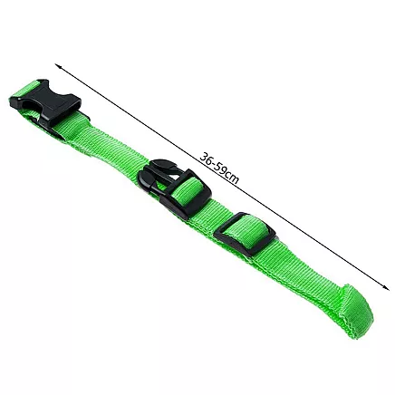 LIGHTING COLLAR 45-52CM GREEN (240) GAB_A