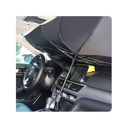 Automašīnas priekšējā stikla UV saulessargs - lietussargs