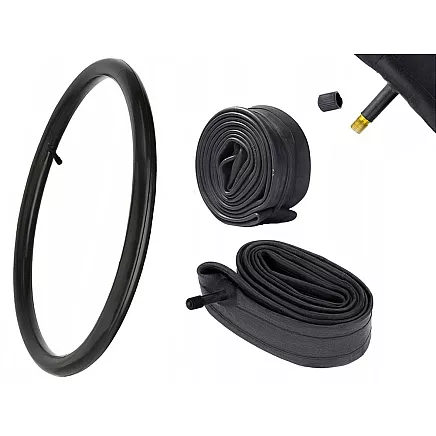 Velosipēda kamera 24 x 1.75/2.125 ar auto ventili, butila, melna