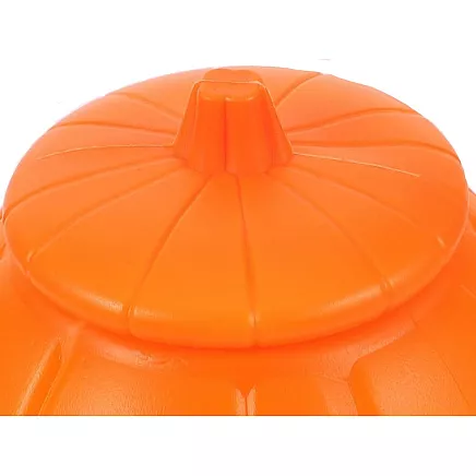 Liels Helovīna ķirbja spainītis konfektēm, katliņš saldumiem, oranžs