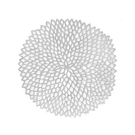 LACE TABLE MAT SILVER (180) GAB_A