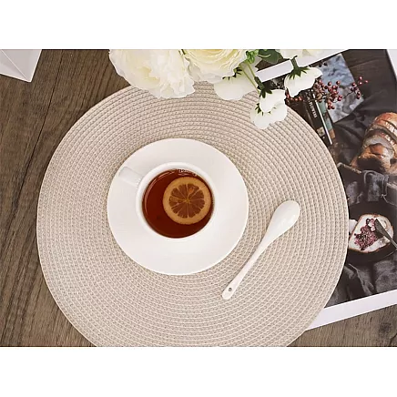 ROUND TABLE MAT GOLD (300) GAB_A