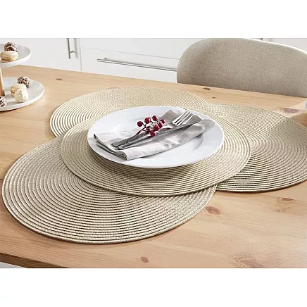 ROUND TABLE MAT GOLD (300) GAB_A