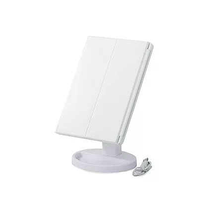 Led illuminated magnification cosmetic mirror