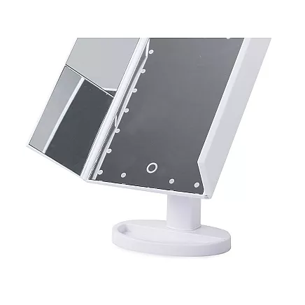 Led illuminated magnification cosmetic mirror